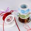 3Mm Thin Ribbon Balloon 1Roll Colorful Rope Ribbon Double-Sided Ribbon Party Card Gift Decoration Diy Packaging Hair Accessories