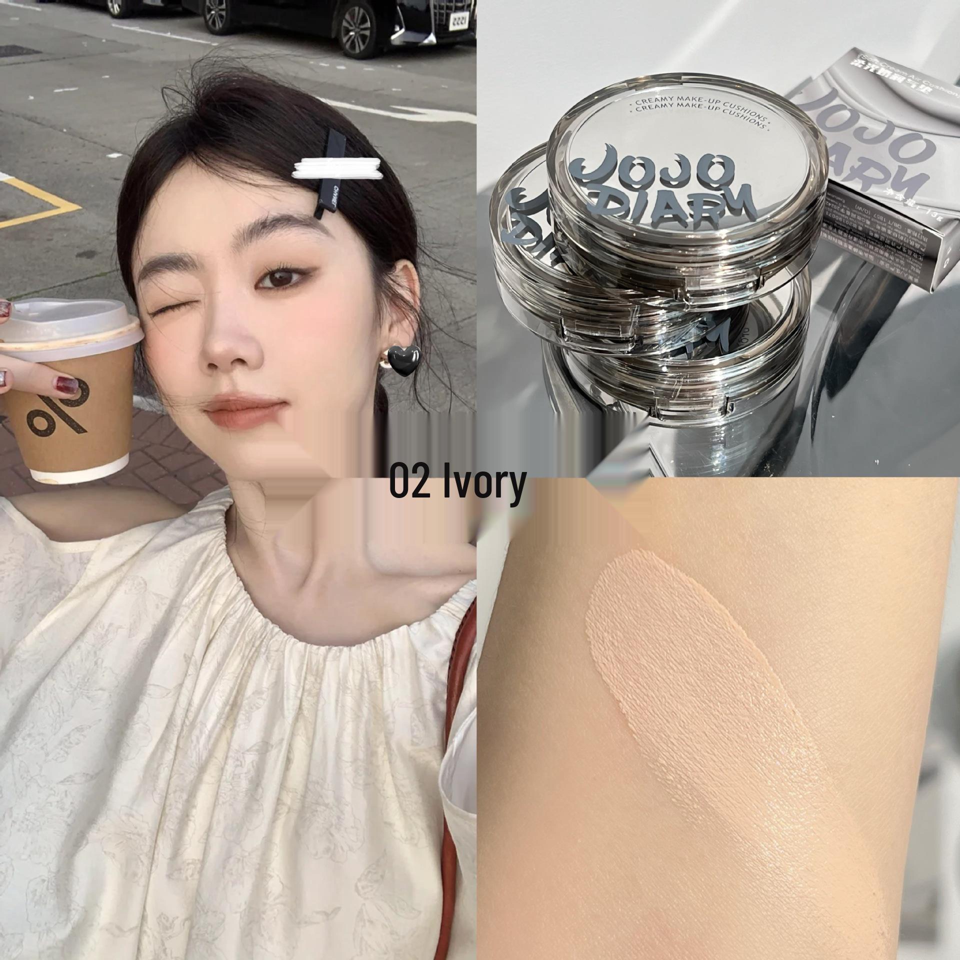 Jiujiu Diary Мягкий Светлый Молочный Кушон-Крем - Стойкий Матовый, Натуральный Финиш, Освежающий, Не Скатывающийся BB Крем. 13g