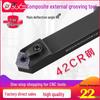 45° Square Indexable CNC Lathe Tool Holder for External Turning, MSDNN2020K12/2525M12