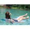 Hot Selling Pvc Transparent Floating Chair With Glitter Inflatable Hammock For Adults 130*70cm Oval