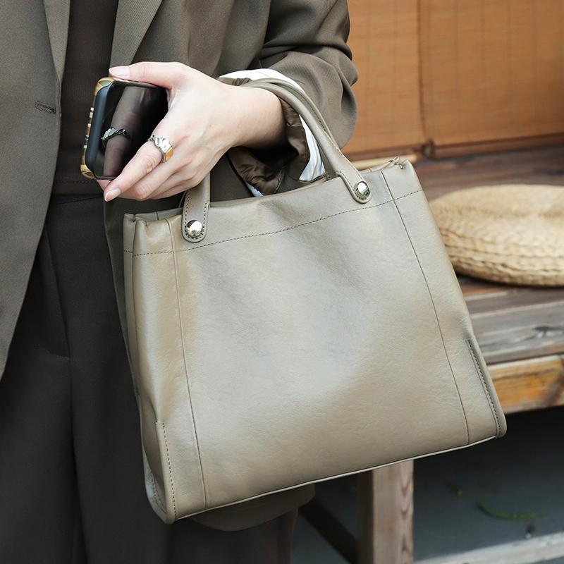 Women's Soft Cow Leather Shoulder Bags Female Retro Popular Real Cowhide Crossbody Bag Ladies Fashi Luxury Designer Handbags