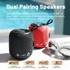 Sanag M7 Portable Bluetooth Dual Wireless Mini 360 HD Surround Sound Rich Stereo IP67 for and Red Speaker, 5.0 Pairing, Speaker, & Bass, 24-Hour