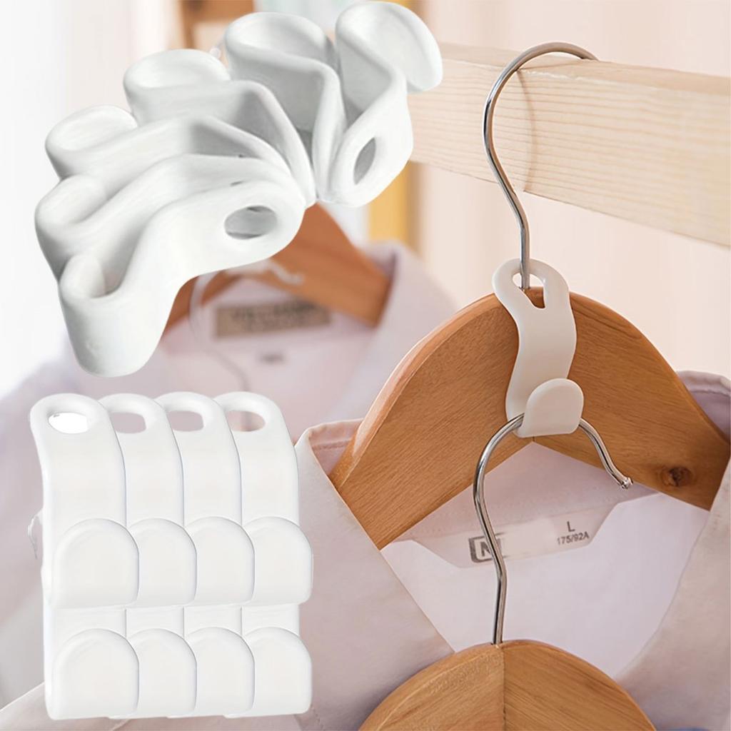 10pcs Hanger Connection Buckle for Home Wardrobes Saving Space for Storage Hanger Stacking Hook Connection Buckle ZSY