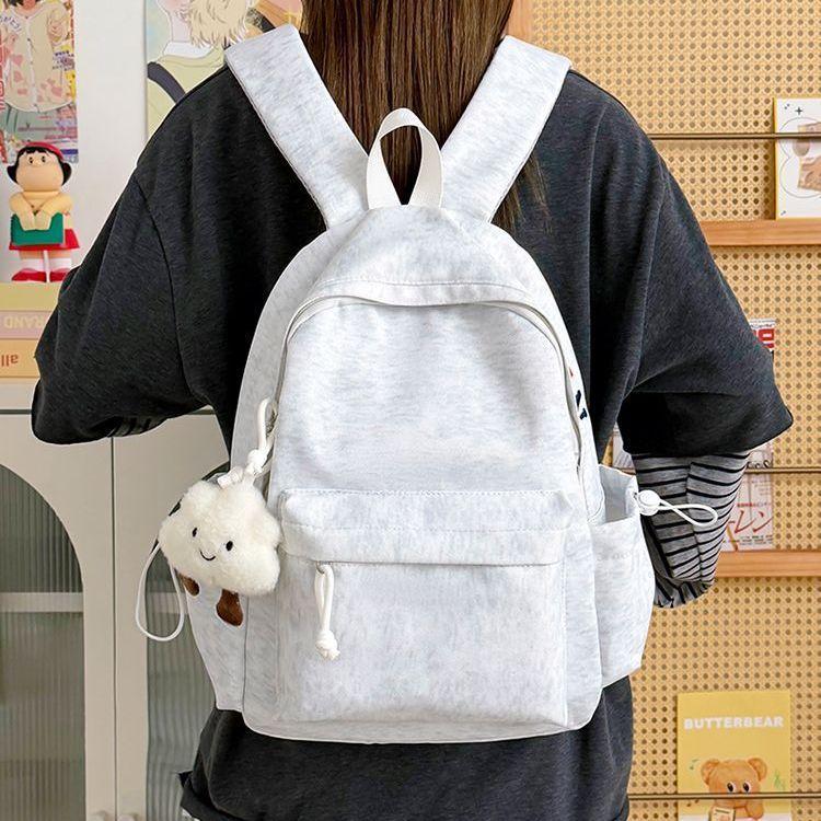 Schoolbag New Alphabet Korean Version Versatile Casual Simple Backpack Niche Design Backpack Student School Bag 1011 Spring Summer