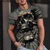 Summer Fashion Men's T-shirt Graffiti Pattern 3D Flower Print Casual Loose Outdoor Boy Short Sleeve Tees Top Pullover