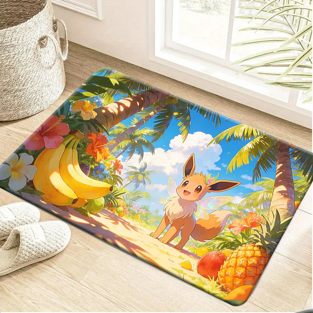 Charizard Fire Spitting Print Non-slip Doormat, Soft Absorbent Floor Rug for Home Decor 40x60cm