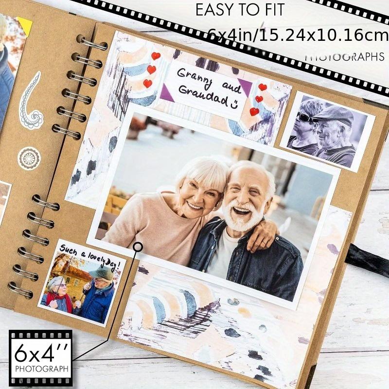 Bstorify Scrapbook Album 30 Sheets, Thick 200gsm Kraft Paper, Photo Album Scrapbook, Memory Book - Ideal for Your Scrapbooking Albums Art