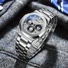 New Fashion Luxury Business Man Watch Men Casual Sports Watches Full Steel Chronograph Quartz Wristwatches Men