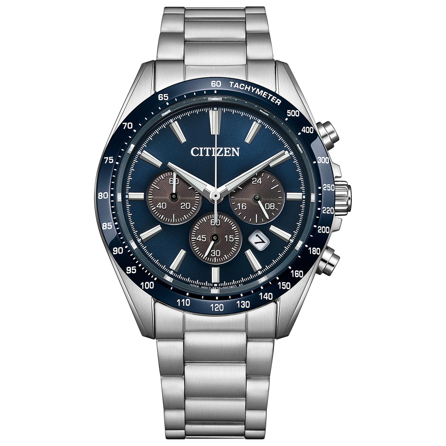 

Watch Solar Powered 10 ATM Water Resistant CITIZEN COLLECTION Sapphire Glass Business Analog Date Second Hand Silver Navy Blue Dark Blue SILVER BLUE