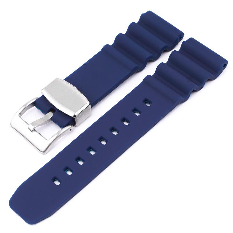 

Waterproof Silicone Wristband for Seiko Water Ghost 007 Abalone Canned Diving Bracelet Steel Ring 20 22mm Replacement Strap Belt 20mm