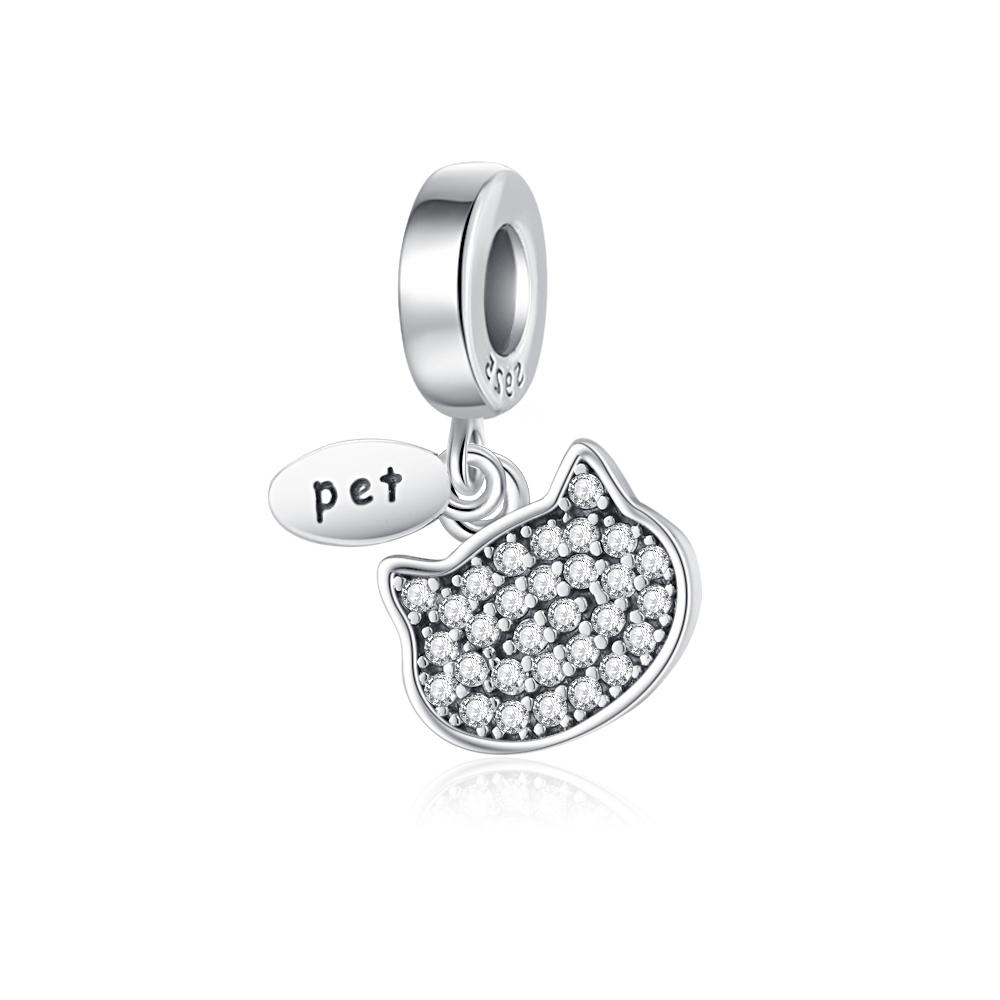 New Copper Charm Fit Original Bracelet Accessories Women Jewelry Pet Series Lucky Cat Mouse