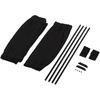 2 X 50s Car Curtains, Adjustable Car Rear Side Window Shades Car Window Covers Foldable Car Window Sun Shade Visor Valance Curtain(black)