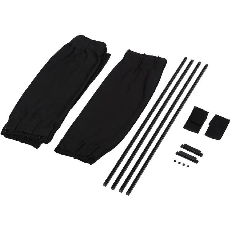 2 X 50s Car Curtains, Adjustable Car Rear Side Window Shades Car Window Covers Foldable Car Window Sun Shade Visor Valance Curtain(black) чёрный