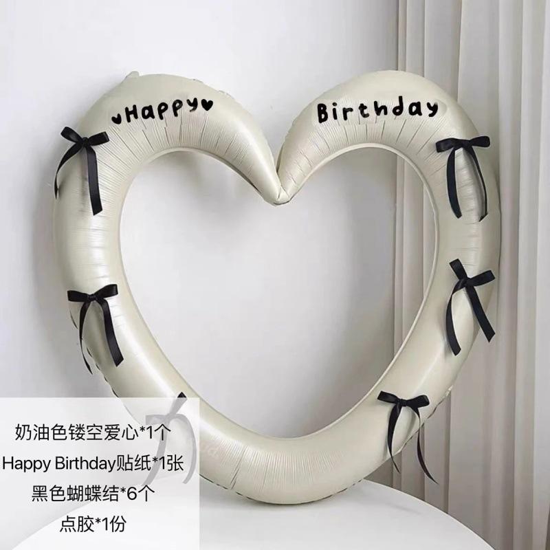 Heart Balloons Aluminum Foil Balloon Wedding Birthday Party Balloon Decoration Baby Shower Party Decor Girls Number Balloon
