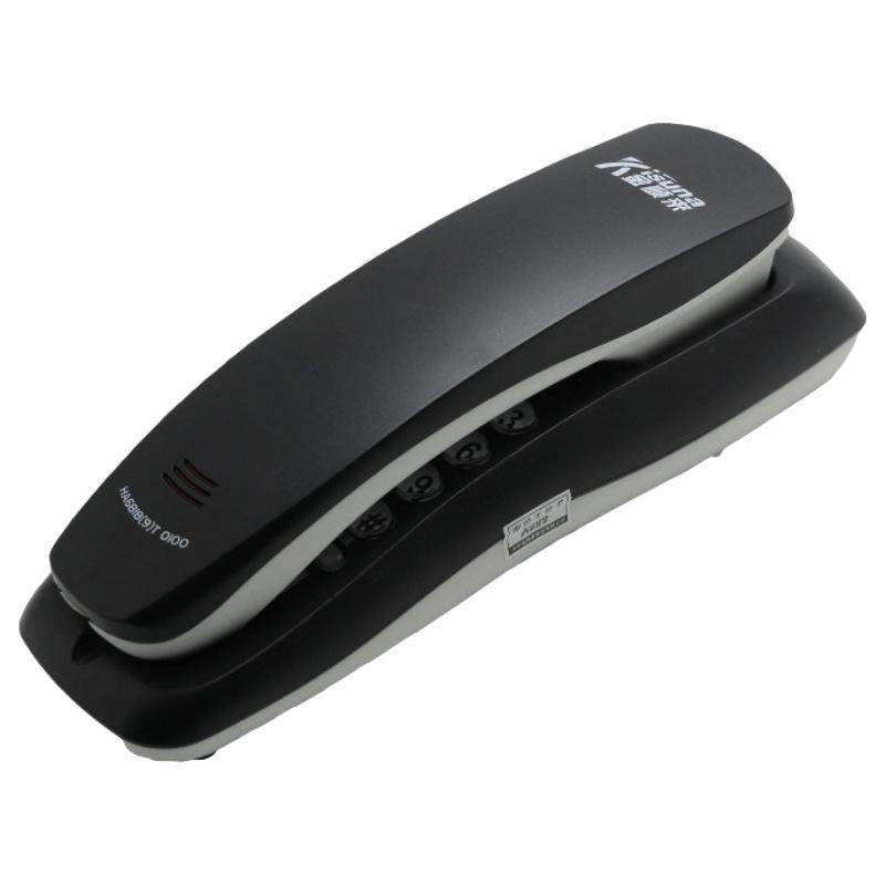 

Настенный телефон для использования в гостинице или дома с небольшим крючком (Модель 001) wall-mounted чёрный