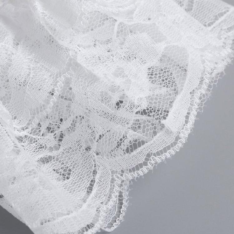 Delicate Double Layer Lace Detachable Collar And Removable False Sleeve Set For Blouses Dresses Adjustable Tie Design