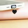 Heart Pendant Phone Plug, Cute Charging Cover for Cell Phones, Valentine's Day Gift, 6-