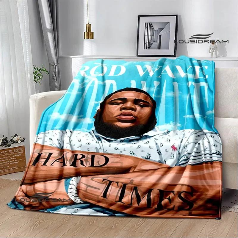 Rapper rod wave printed blanket Warm Flannel Blankets Soft and Comfortable blanket Home Travel Blanket bed linings Birthday Gift