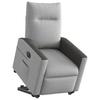 Electric Recliner Chair with Rising Assistance Cloud Grey Fabric