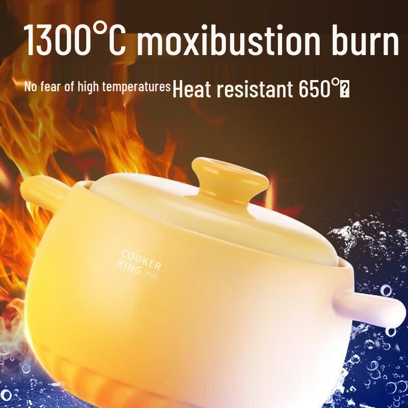 COOKER KING Ceramic Casserole Soup Pot