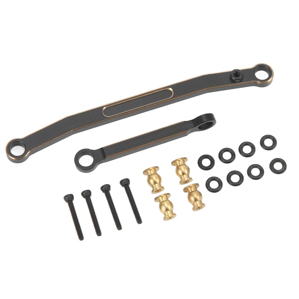 Brass Steering Rod RC Car Steering Linkage for Axial SCX24 124 Remote Control Car Black