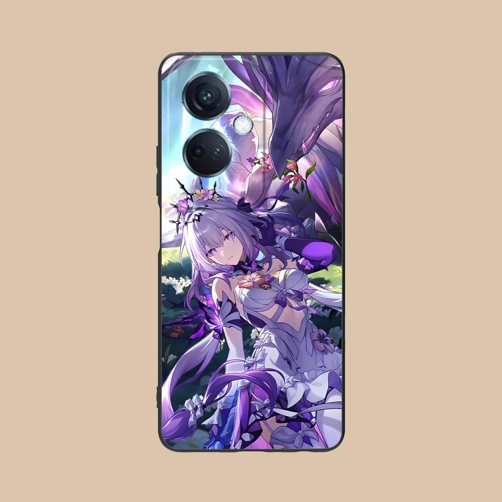 HSR Castorice Matte TPU Mobile Phone Case for OPPO Reno 14 13 12 11 10 9 8 7 6 5 F T Pro 5G Colorful Printing Cover
