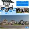 Three-lens Surveillance Camera Outdoor HD Night Vision Full Color Solar Camera