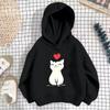 Girls Long Sleeve Hoodie with Christmas Print, Casual Pullover Sweatshirt for Everyday Wear