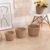 1Pcs Planter Basket Flower Pot Basket Rattan Straw Grass Woven Flowerpot Mini/S/M/L Furniture Decoration For Garden Terraces