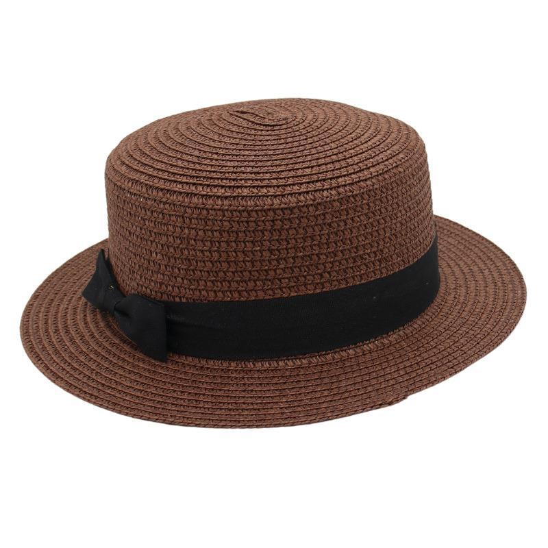 Sweet Straw Hat Cloth With Sun Hat Fairy Wind Bucket Hat Flat Top Cool Hat Panama Hat Cute