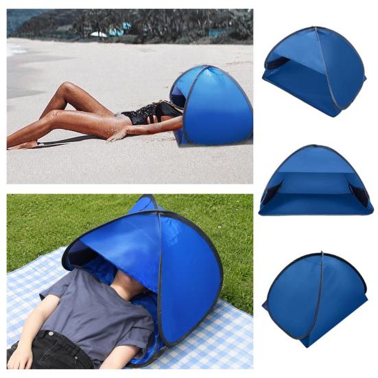 Mini Tenda Pop-up de Cabeça, Toldo Instantâneo Automático de Sombra Solar, Tenda Portátil de Abrigo Solar para Praia, Campismo, Pesca, Caminhada, Piquenique