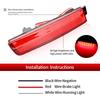 2pcs LED Car Exterior Rear Bumper Reflector Light For Nissan Sentra Juke Murano Quest 265655C000 265605C000 Brake Stop Light