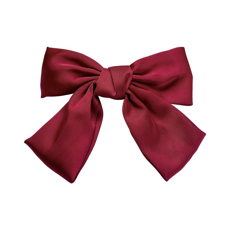 Large Bow Clip for Back of Head, Nature Style Hair Clip with Ribbon, Japanese INSPIRIED Side Clip, Fairy Hair Accessories for Women