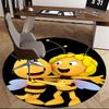 Bee Friends Chair Mat - Round Carpet for Home Decor