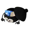 Small Storage Basket With Lid Woven Storage Bin Black Craft Basket Snack Organizer Container Round Woven Basket For Home Offices