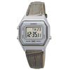 [Casio] LA680WEL-8A2 Digital Watch - Silver & Gray Leather Band