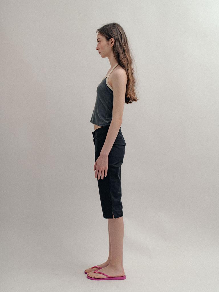 VISUS Cotton Capri Pants_Black