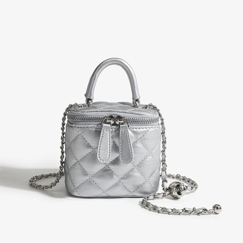 Geantă cu Lanț în Formă de Rombo, Geantă Crossbody, Geantă Mică la Modă, Geantă Pătrată Mini Mică