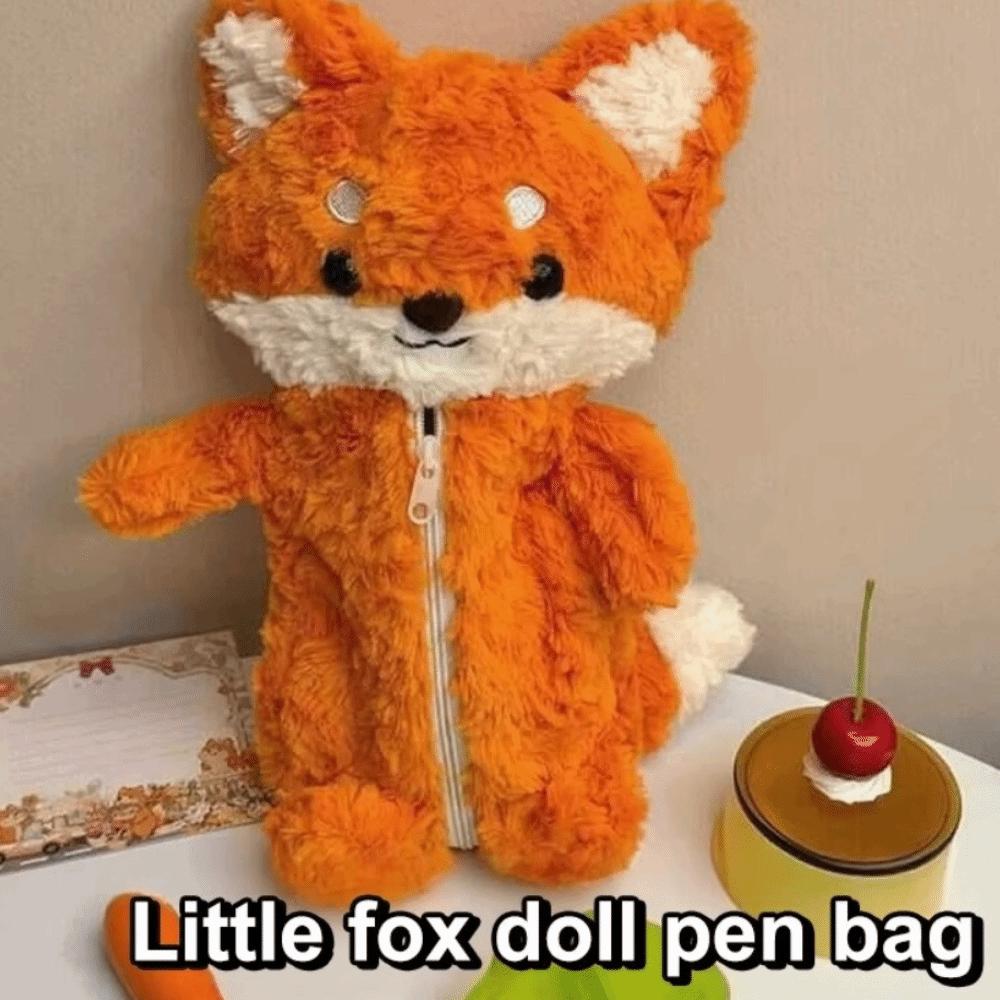 Large Capacity Stationery Bag Plush Pencil Case High Quality Pen Box  School Office
