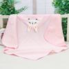 Newborn Baby Essential Cotton Rabbit Swaddle Breathable Air Wrap Cute Infant Swaddler for All Seasons Soft Receiving Blanket