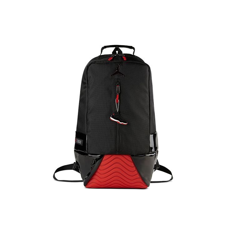 Jordan Retro AJ11 Bred Basketball Backpack Unisex backpack Black HA4470-005 Black Red