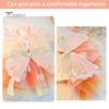 Pet Dress Elegant Summer Cat Princess Dress Charming Butterfly Decor Mesh Stitching Dog Dress for Daily Wear