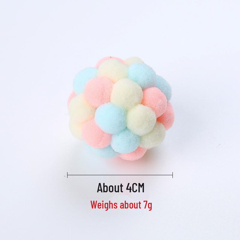 Weihnachtsspielzeugball Kätzchen Selbstbeschäftigung Interaktives Katzenspielzeug, Mehrfarbig