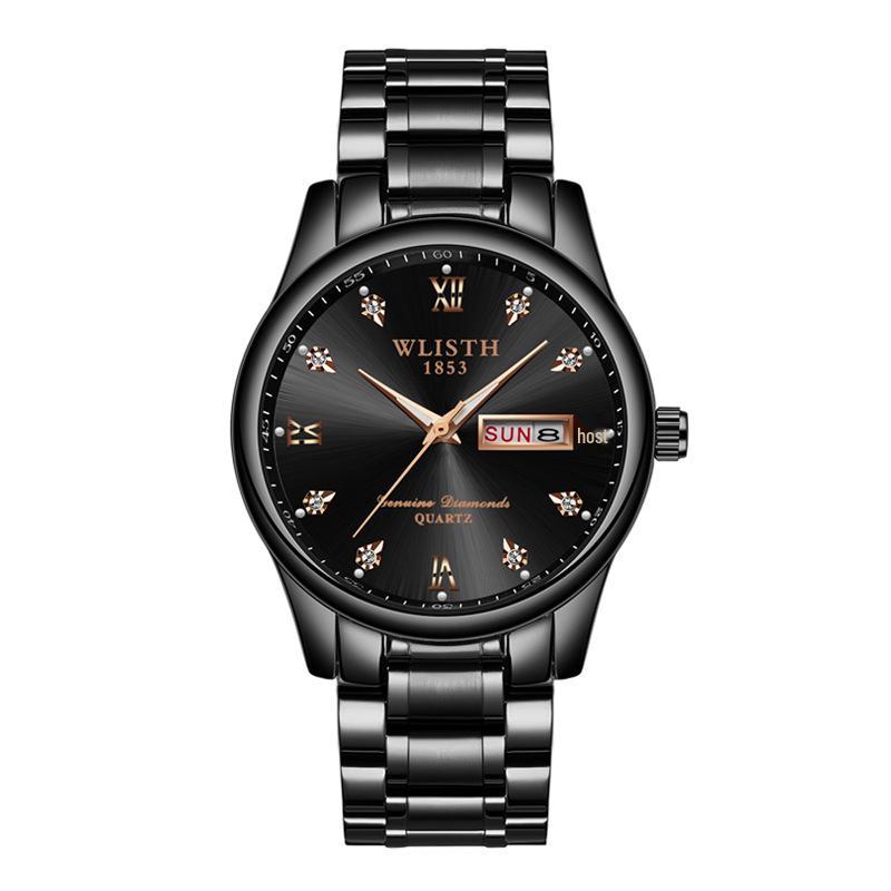 Wolis Men's Waterproof Quartz Stainless Steel Watch