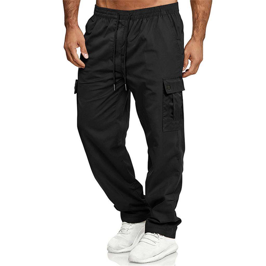 Men's Multi-Pocket Drawstring Work Pants