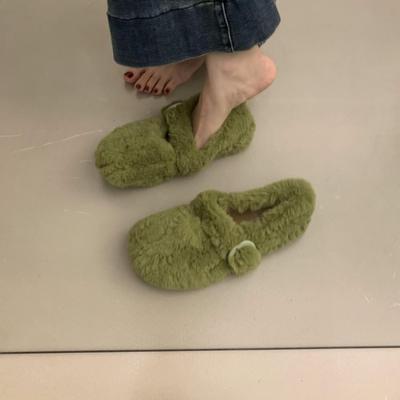 Elegantes Zapatos de Invierno Mujer Casual Zapatillas Femeninas Planas Slip-on Mocasines Piel Punta Redonda Lazo Modis Otoño Vestido Slip