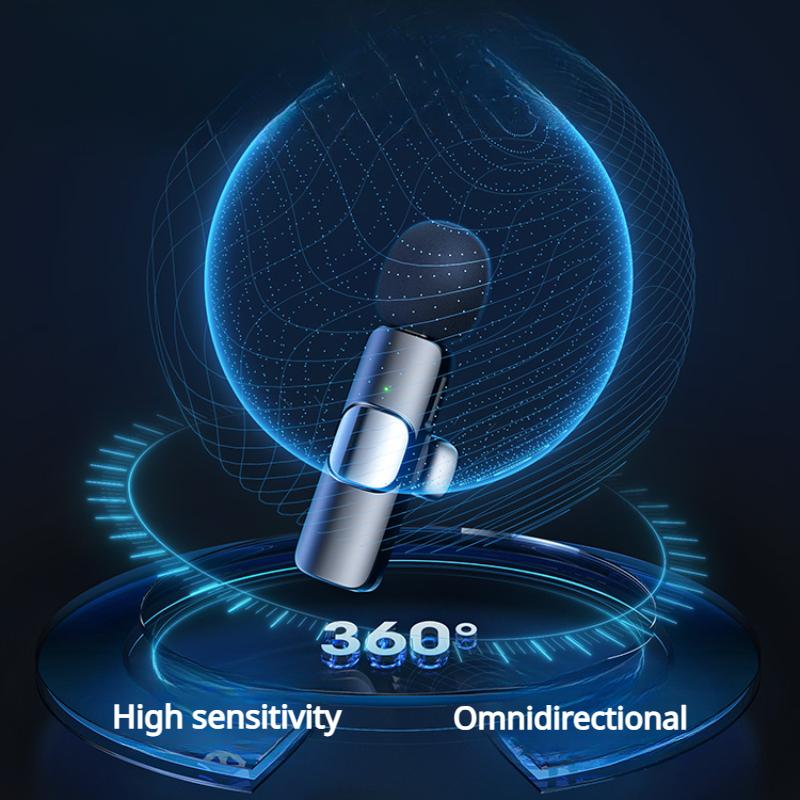 Wireless Lavalier Microphone Radio Reception Intelligent Noise Reduction Microphone Live Streaming Dedicated Equipment High-definition Microphone