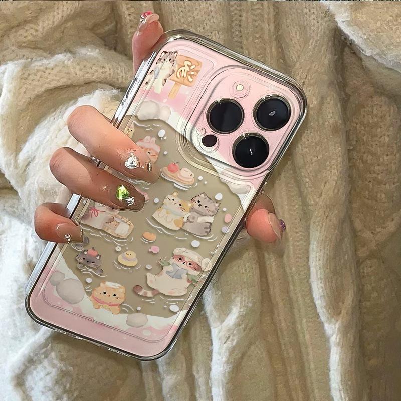 Pink Puppy for Iphone16promax Protective Case 13 Mobile Phone Case 12pro Space Case 11 Female 14p Soft
