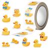 500PCS Cute Yellow Ducks Stickers Roll Rubber Yellow Ducks Sticker Cute Decorative Label Decals for Birthday Party Favor Bags