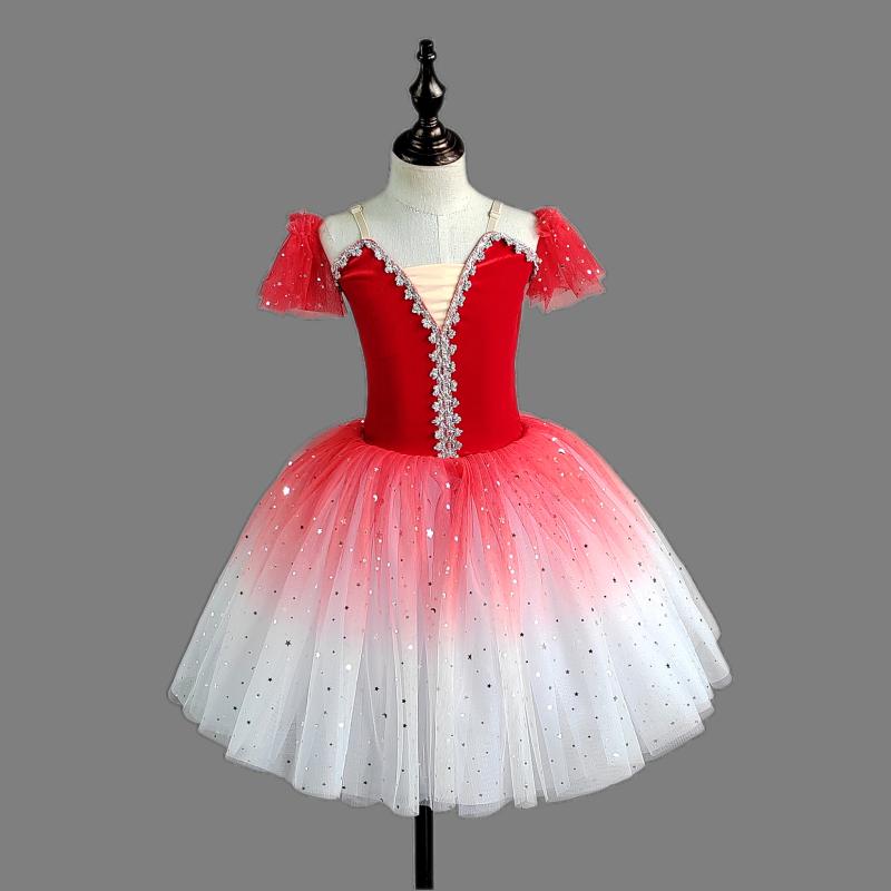 Children's Ballet Skirt Girl's Dance Skirt Sequin Tight Ballet Skirt Ballet Performer Collective Performance Clothing